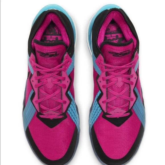 Nike Lebron XVIII Low Neon Lights Fireberry CV7562 - Picture 5 of 10